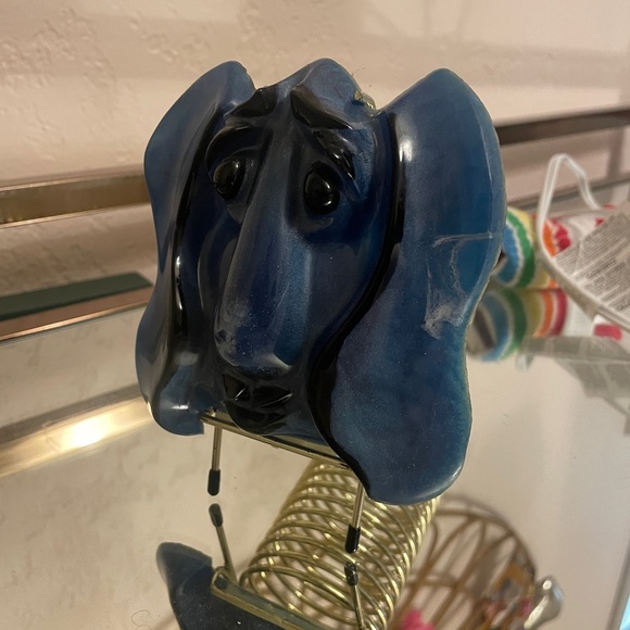 Basset Hound Resin Mail Sorter *vintage* - Picture 3 of 7